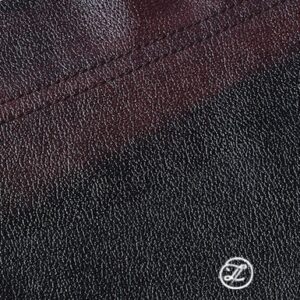 WO Burgundy Chesterfield Wash Off Leather Lasunya