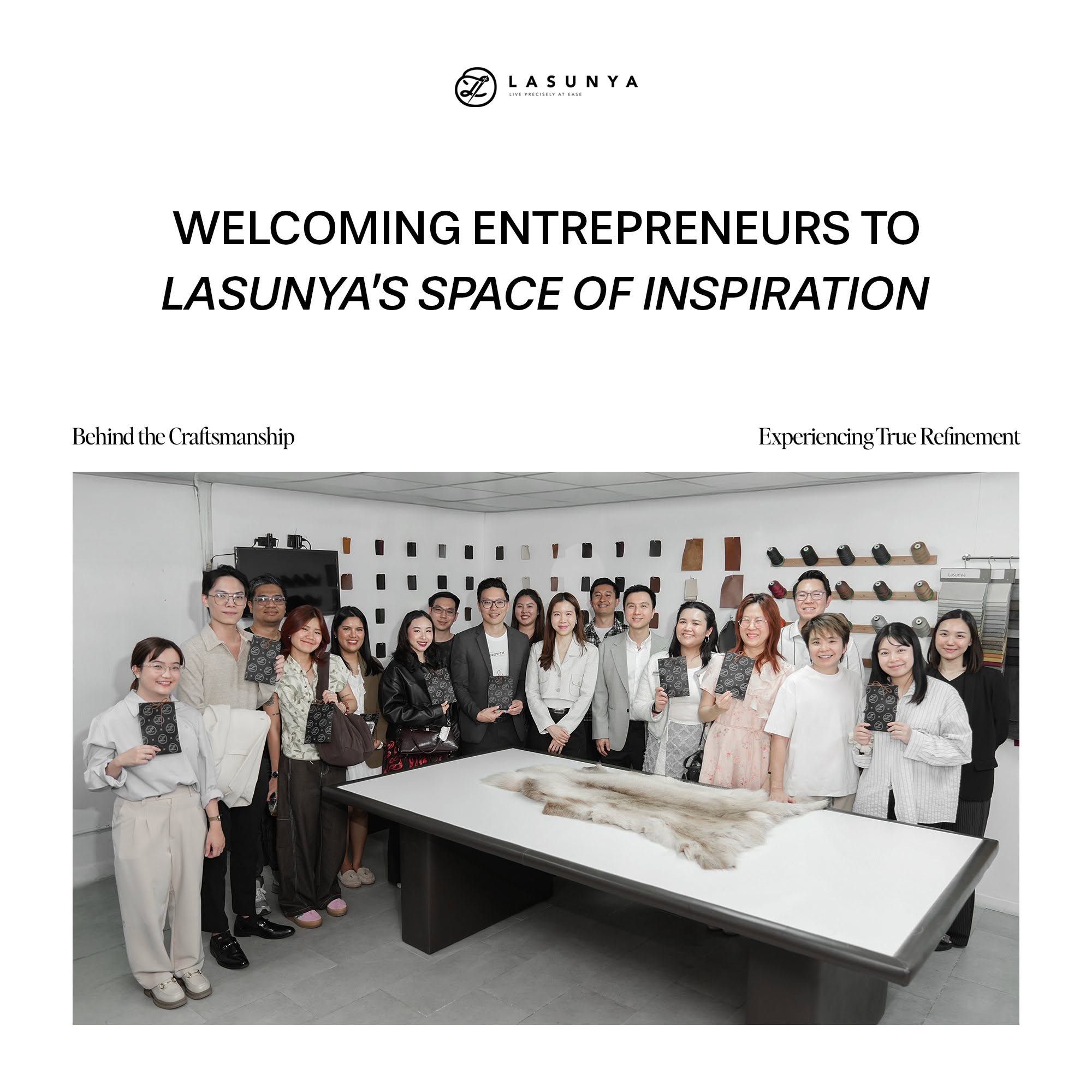 Lasunya ต้อนรับคณะผู้ประกอบการเยี่ยมชมโรงงานผลิตเฟอร์นิเจอร์ Bespoke