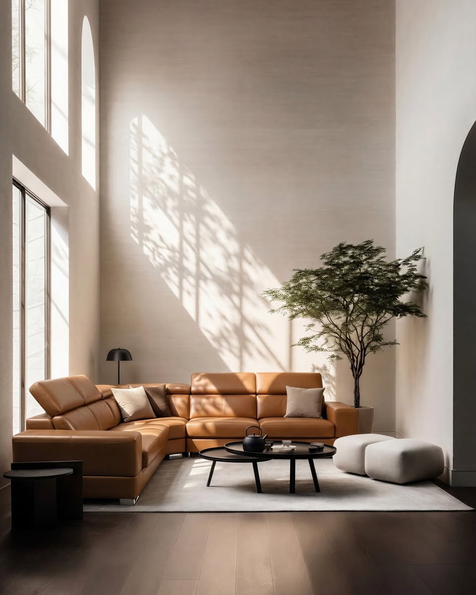 โซฟา Prague Modular Sofa จาก Lasunya ในห้องนั่งเล่นสไตล์มินิมอล